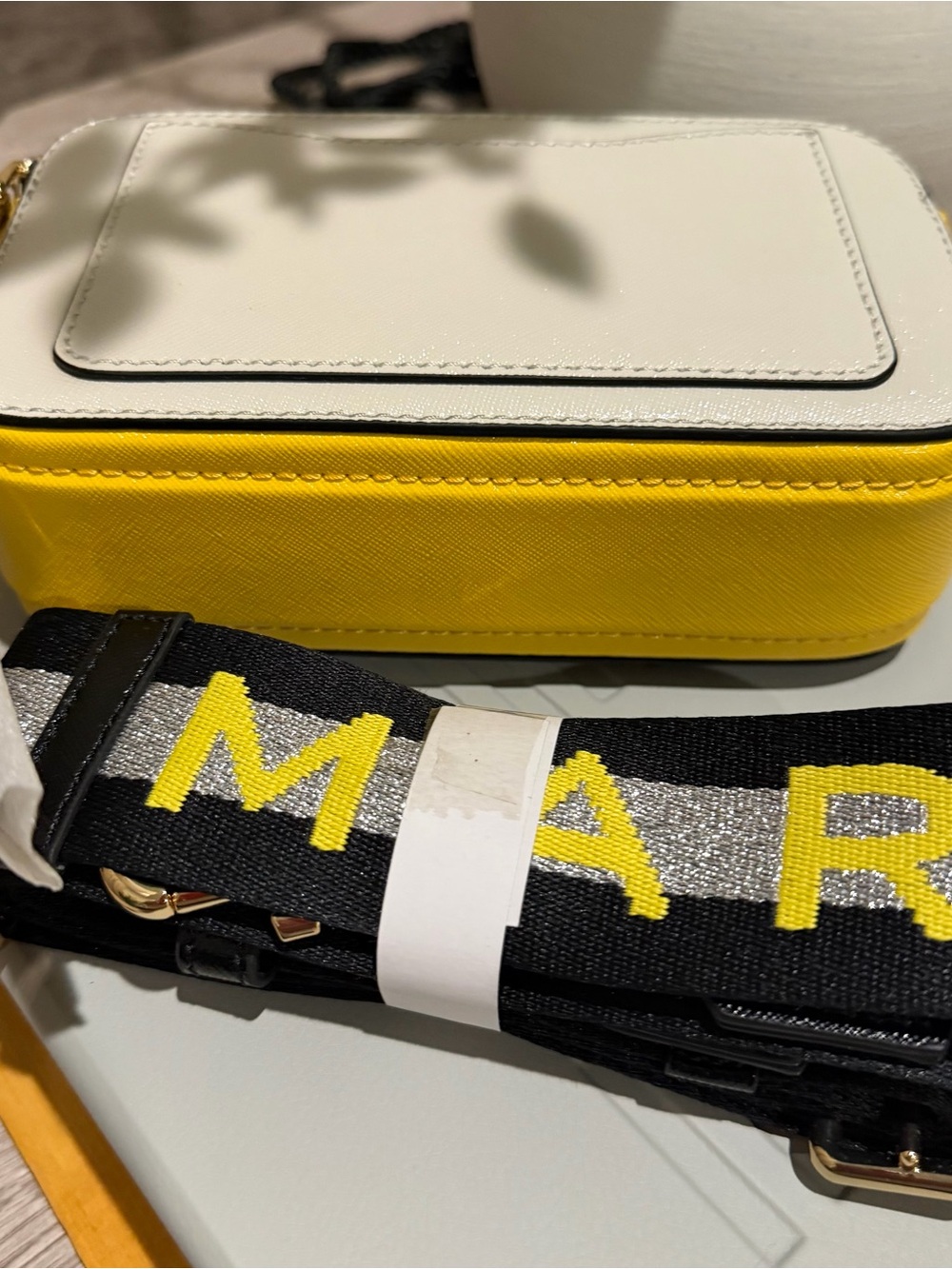 Marc Jacobs Dust Multi Logo-Strip Strap Crossbody Bag - Picture 3 of 4